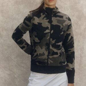Flint park Women's Court Jacket in Black‎ Camo size S M NWT